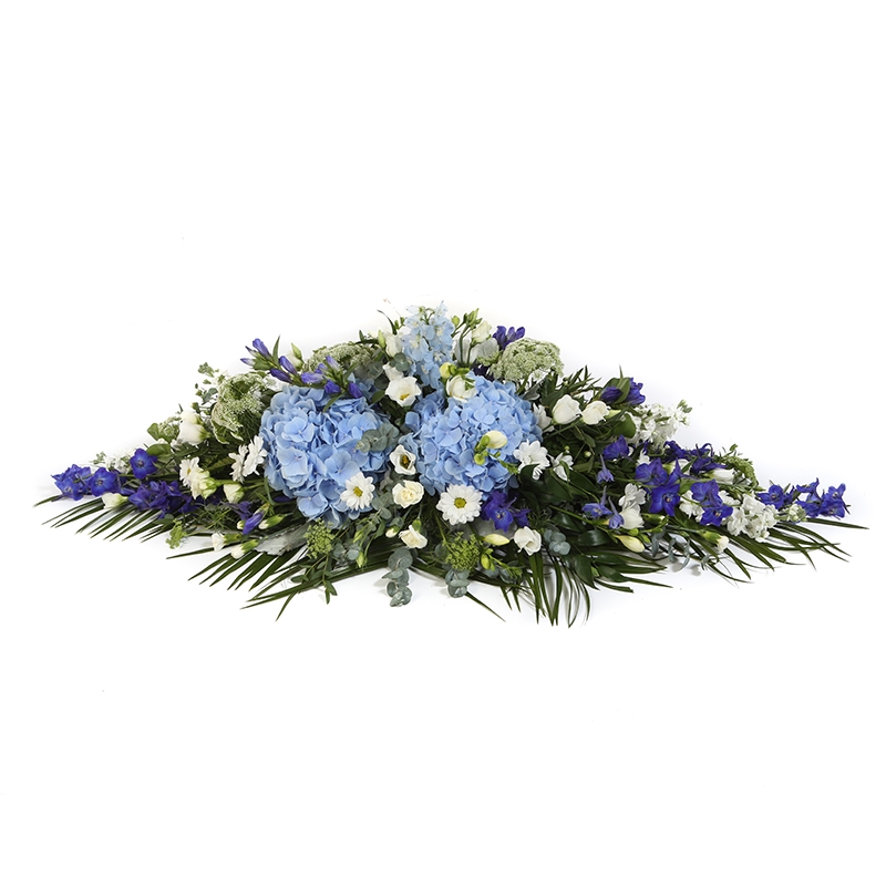 Blue Beauty Casket Spray